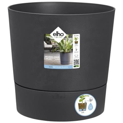 Vaso Da Fiori - Greensense Aqua Care Round 30 - Grigio Antracite - Interno / esterno - Ø 29,5 X H 29,1 Cm - Foto 1