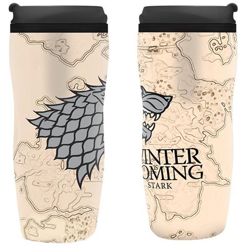 Game Of Thrones - Travelmug /tumbler /tazza Da Viaggio - Winter Is Coming - Foto 2