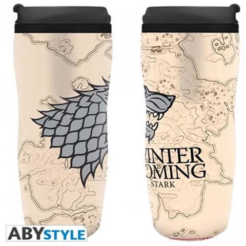 Game Of Thrones - Travelmug /tumbler /tazza Da Viaggio - Winter Is Coming - Foto 1