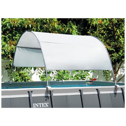 Tettoia Per Piscina Grigio Chiaro - Foto 2