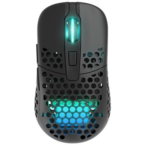M42 RGB mouse Ambidestro RF Wireless + USB Type-C Ottico 19000 DPI - Foto 1
