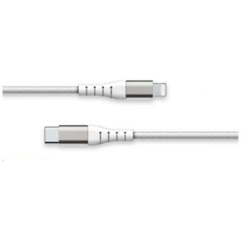 Cavo Usb C/lightning Rinforzato 1,2 M - 3 A, Bianco - Foto 1