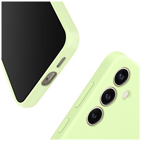 Cover Per Samsung S24 Plus Soft-touch Silicone Case Originale, Verde Lime - Foto 2
