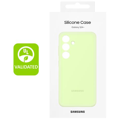 Cover Per Samsung S24 Plus Soft-touch Silicone Case Originale, Verde Lime - Foto 5