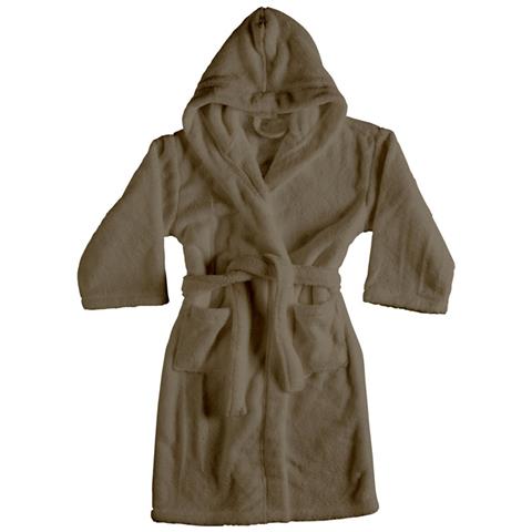 Accappatoio Con Cappuccio In Morbida Spugna Mod. Sophie Tinta Unita Vari Colori M Tortora - Foto 1