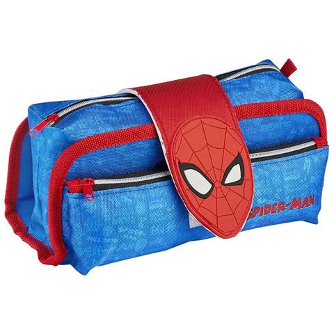 Astuccio Scuola Spiderman Azzurro (22 X 12 X 7 Cm) - Foto 1