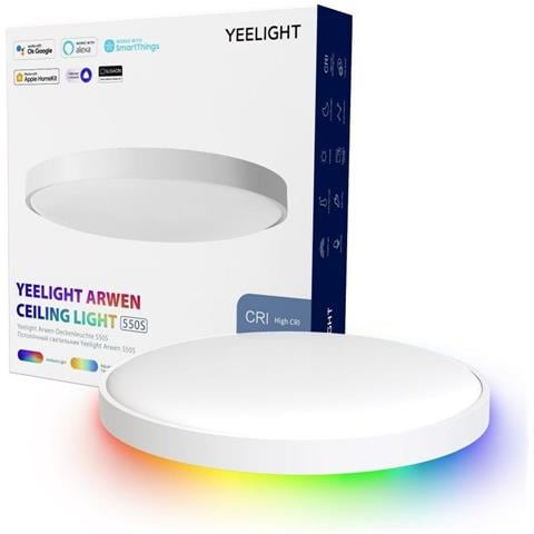 Applique Plafoniera Led Arwen 550s Bianco Multicolore Sì Trasparente Bianco Caldo Multi Spcc 50 W (2700k) (2700 K) (650 - Foto 1