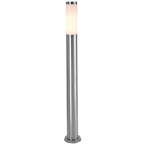 Nova Lampione Led E27 Acciaio Palo Esterno Luce Giardino Sentiero Viale Cortile 230v 110cm - Foto 1