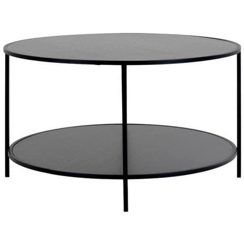 Tavolino Vita - Nero - Metallo - 80x80x45 Cm - Foto 4