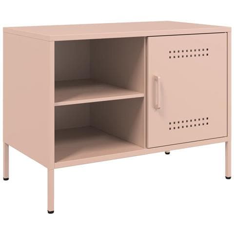 Mobile Tv Rosa 68x39x50,5 Cm In Acciaio - Foto 1