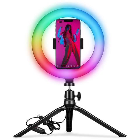 Portable Tripod+flash Light Rgb - Foto 1