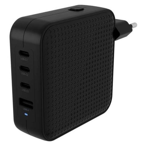 HJ1002BKWWGL Caricabatterie per Dispositivi Mobili con Ricarica Rapida 4 Porte USB Tipo C Colore Nero - Foto 2