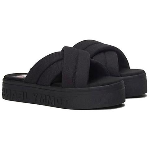 Lettering Flatform Sandal Sandali Sintetico Scarpe Donna Nero Eu 37, En0en02465 Bds - Foto 1