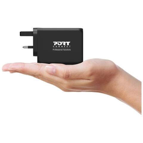 Caricabatteria da Parete 120 W con Cavo USB /A e USB /C Colore Nero - Foto 7