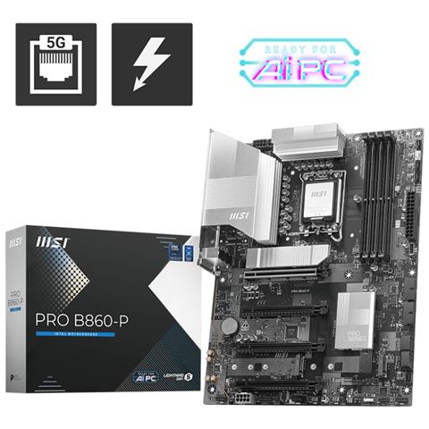 Scheda Madre PRO B860-P Socket LGA 1851 Chipset Intel B860 ATX - Foto 1