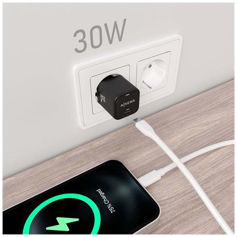 ASCH-30W1P019-BK Caricabatterie per dispositivi mobili Universale Nero AC Ricarica rapida Interno - Foto 2