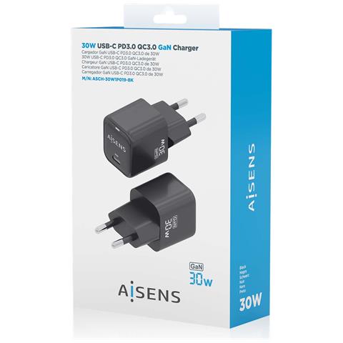 ASCH-30W1P019-BK Caricabatterie per dispositivi mobili Universale Nero AC Ricarica rapida Interno - Foto 5