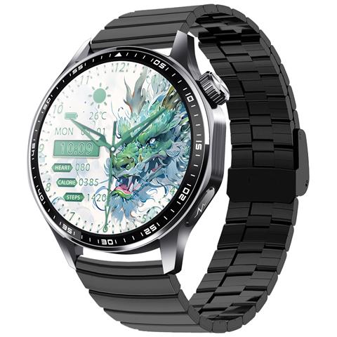 Smartwatch Con Ecg, Cardiofrequenzimetro, Pressione Sanguigna E Contapassi Black Bamboo Edition Strap - Foto 1