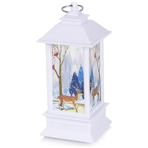 Lanterna Di Natale Con Luce 12,5 Cm. Design Renna. - Foto 1