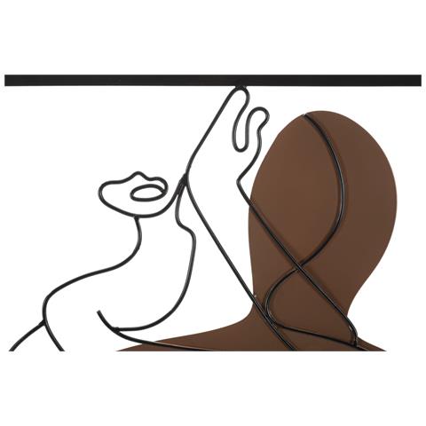 Decorazione In Metallo 3d Corpi 7 - Multicolore - Metallo - 60x1,3x80 Cm - Foto 2