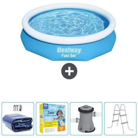 Piscina Fuori Terra - In Giro - 305x66 Cm - Blu - Include Accessori Coordinati Cb9 - Foto 1