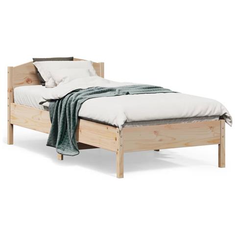 Lusso Casadino -  Letto Senza Materasso 75x190 Cm In Legno Massello Pino - Foto 8