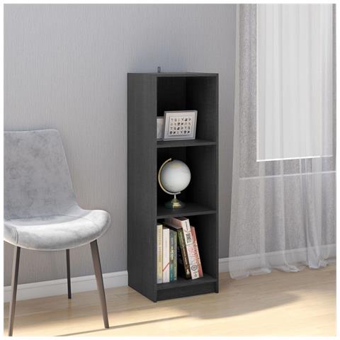 Libreria /divisorio Grigio 36x33x110 Cm Legno Massello Di Pino - Foto 8