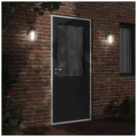 Applique Da Esterno Nera In Acciaio Inossidabile - Foto 2