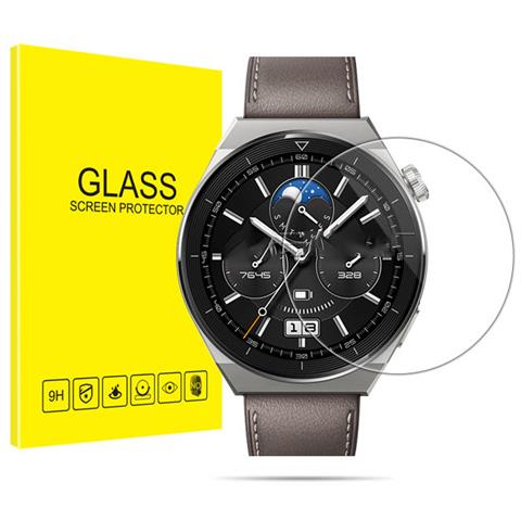 Pellicola Protettiva In Vetro Temperato Per Smartwatch, Confezione Da 2   Orologio Huawei Gt3 Pro 46mm - Foto 1