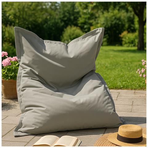 Moku Xxl Poltrona Sacco Rettangolare Da Esterno 180x140cm Grigio - Foto 2
