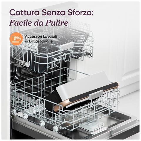 FRIGGITRICE AD ARIA Dual Blaze Twinfry™ Chef Edition, 10 Litri, 7 in 1, Doppia Resistenza, Doppio Cestello 5L&5L e Separatore Rimovibile, 2800W,WiFi, 40-240? - Foto 2