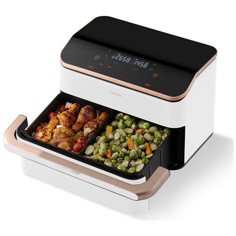 Friggitrice ad Aria Calda Dual Blaze Twinfry Chef Edition Potenza 2800 W Capacità 10 L Colore Rose Gold /Bianco - Foto 2