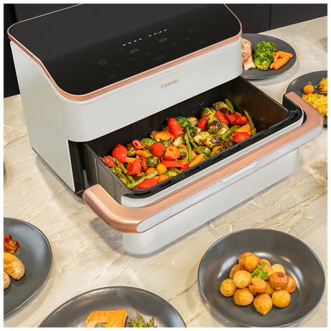 Friggitrice Ad Aria Dual Basket Twinfry Chef Edition White Con Capacità 10l - Foto 7