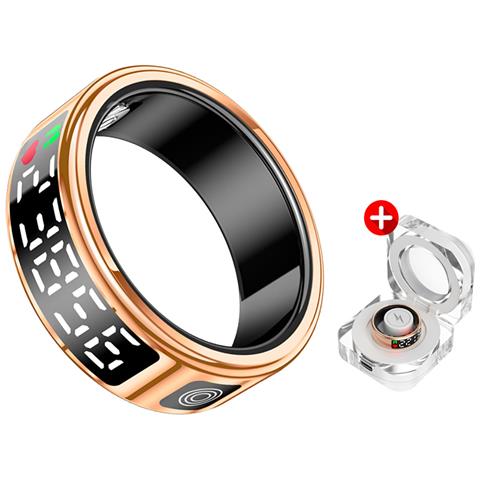 Diana Connected Ring Con Schermo Led Di Cristallo Per Il Monitoraggio Della Salute, Taglia S - Foto 4