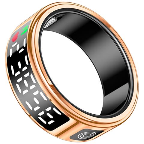 Diana Connected Ring Con Schermo Led Di Cristallo Per Il Monitoraggio Della Salute, Taglia S - Foto 1
