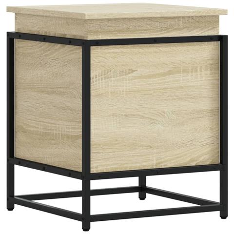 Contenitore con Coperchio Rovere Sonoma 40x40x51,5cm Truciolato - Foto 1