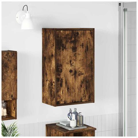 Mobile da Bagno Rovere fumo 39 x 23.5 x 65 cm Legno multistrato - Foto 2