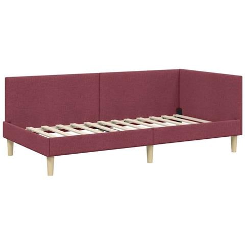 Cornice del letto ad angolo Altro Rosso vino 90 x 200 cm - Foto 1