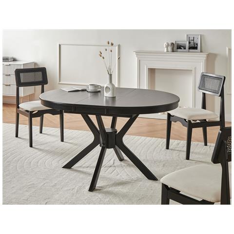 Tavolo Da Pranzo Estensibile Tymis Quercia Nera 107/137 Cm 107 Cm - Foto 1