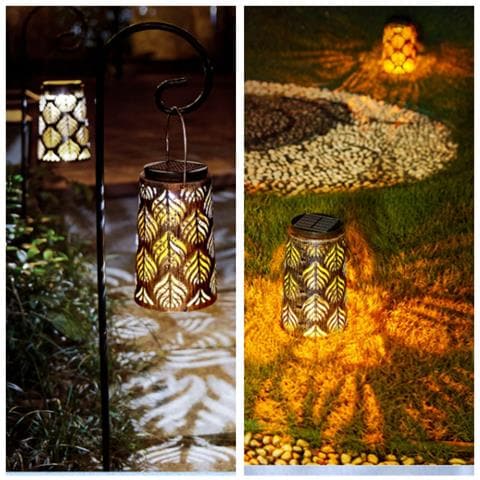 Lanterna Solare Vintage In Ferro - Illuminazione Decorativa Da Esterno Per Giardino E Patio - Foto 5