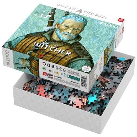 The Witcher Geralt & Vincent van Gogh Puzzle 1000 pz Video game - Foto 2
