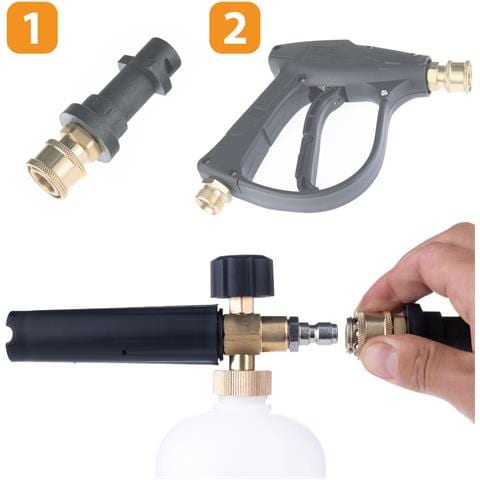 Pistola Schiumogena 1000ml Per Idropulitrice - Materiale Solido, Regolazione Angolo | Compatibile Con, Lavor | Pressione Max 200 Bar - Foto 8