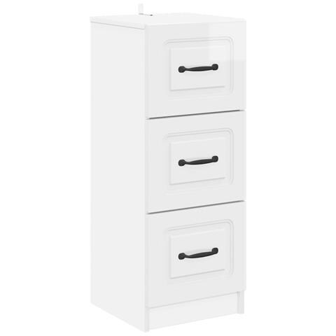 Mobile con Cassetti Bianco Lucido 33 x 34,5 x 87 cm - Foto 1