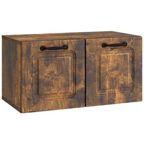 Mobile Porta TV da Muro Rovere Fumo 59,5 x 31 x 30 cm - Foto 1