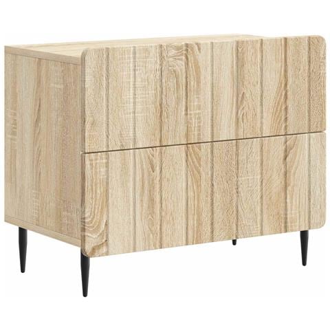 Armadio da Notte con cassetto Rovere Sonoma 62 x 34,5 x 49,5 cm - Foto 1