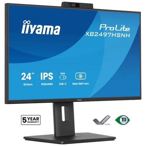 Monitor ProLite XB2497HSNH-B1 23,8" Full HD IPS 100 Hz con webcam Windows Hello - Foto 1
