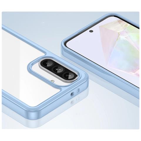 Custodia Outer Space Per Samsung Galaxy A26 - Blu, Con Cornice Flessibile - Foto 2