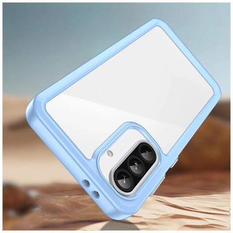 Custodia Outer Space Per Samsung Galaxy A26 - Blu, Con Cornice Flessibile - Foto 6