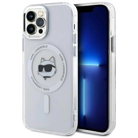 Karl Lagerfeld Iml Metal Choupette Head ""magsafe"" Cover Per Iphone 12"" - Bianco - Foto 1