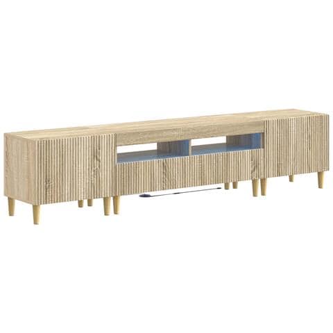 Mobile TV LED a 5 pezzi Rovere Sonoma Legno ingegnerizzato - Foto 1